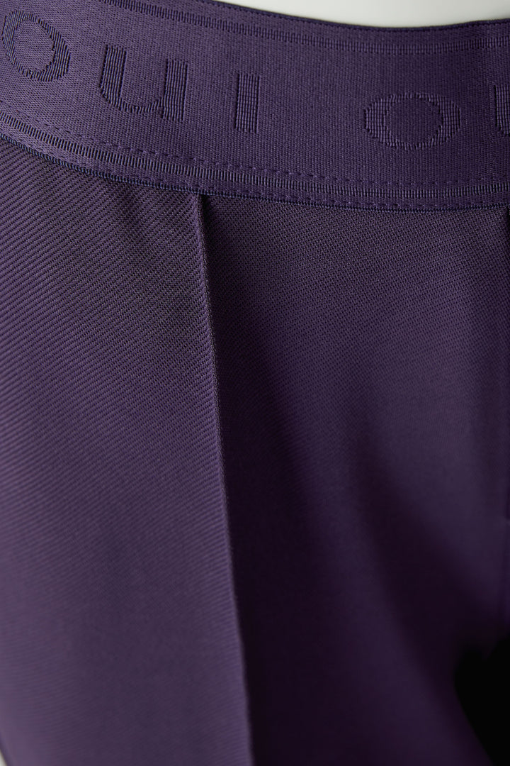 Pantalon écourté à taille élastique