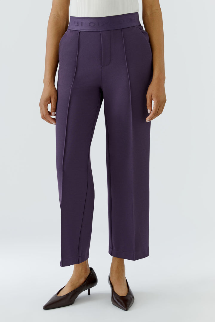 Pantalon écourté à taille élastique