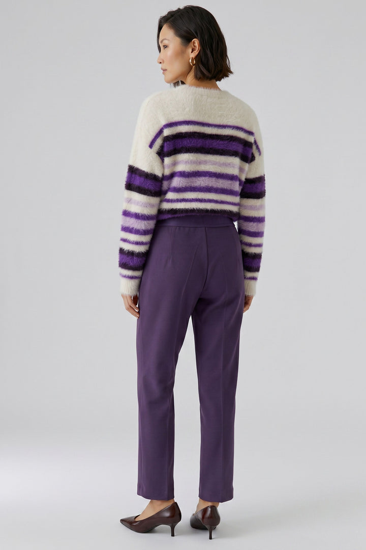 Pantalon écourté à taille élastique