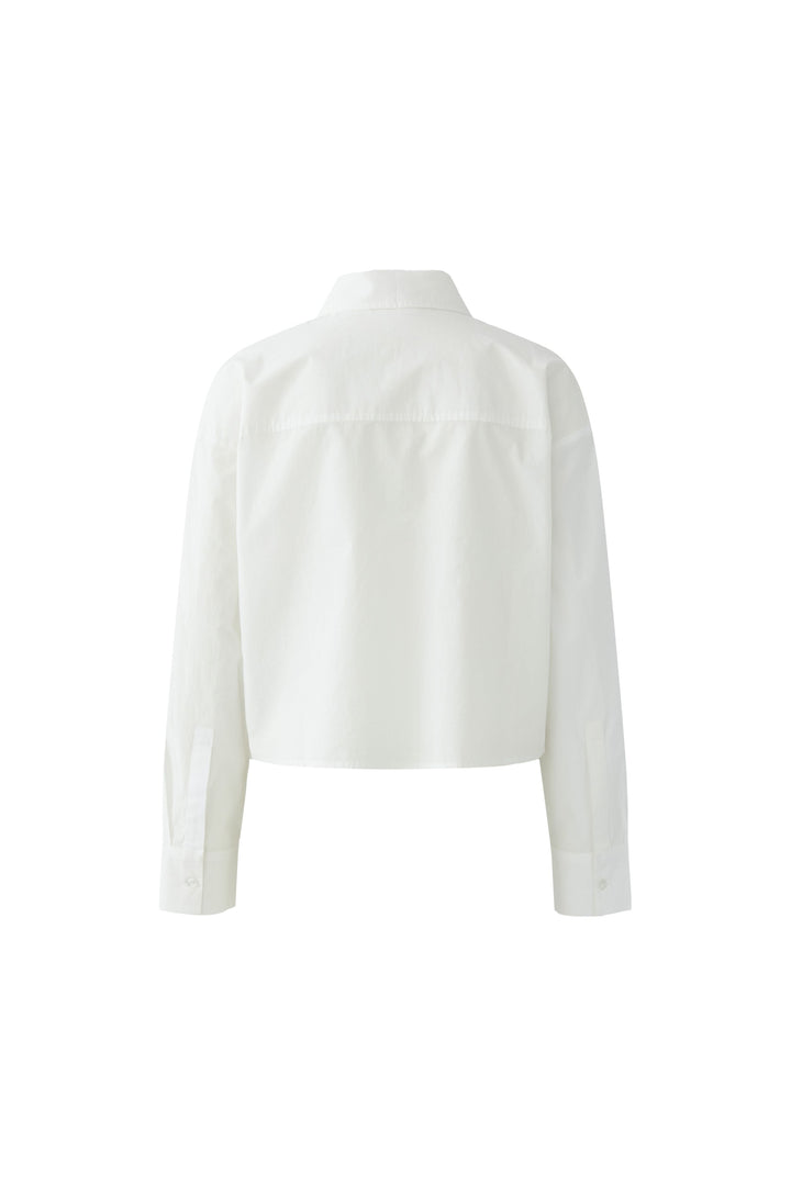 Blouse droite brodée à motifs floraux et sequins