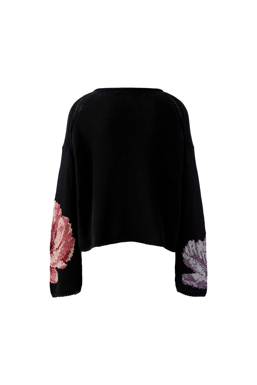 Pull oversize à motif floral