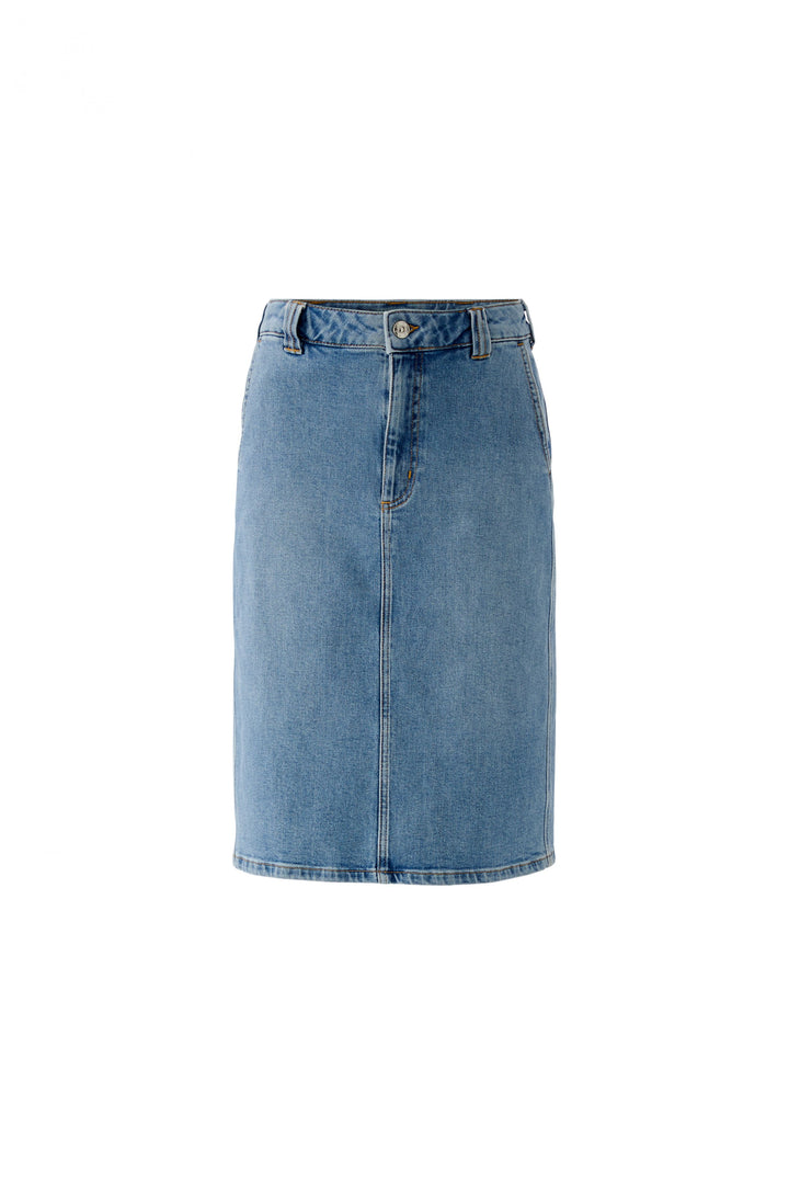Jupe en jeans longueur genou