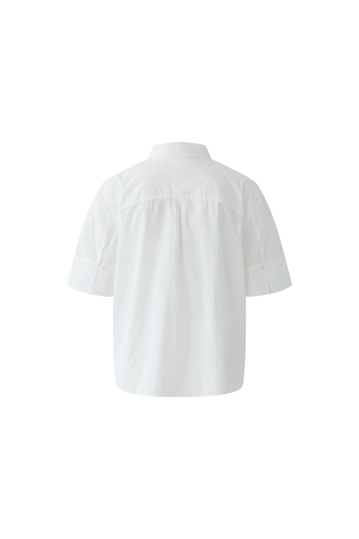 Chemise à broderies florales