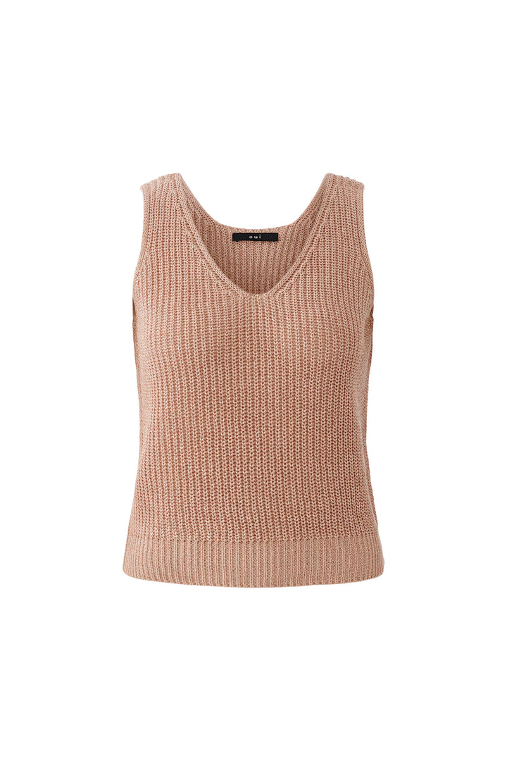 Haut en tricot à encolure V