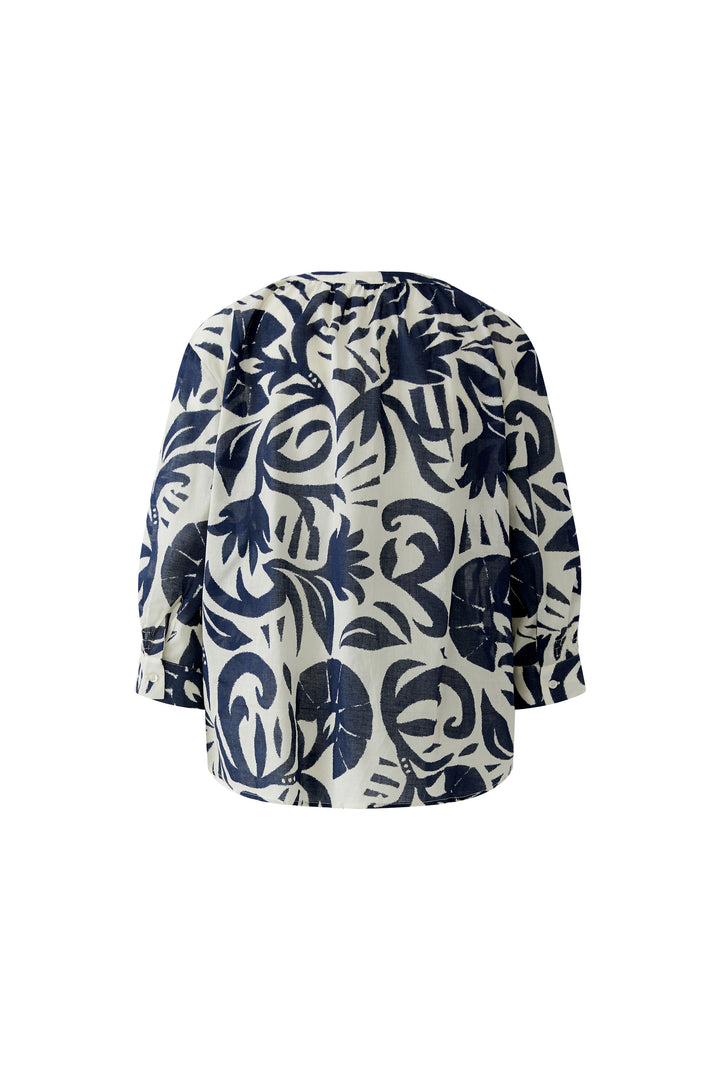 Blouse imprimée à manches 3/4