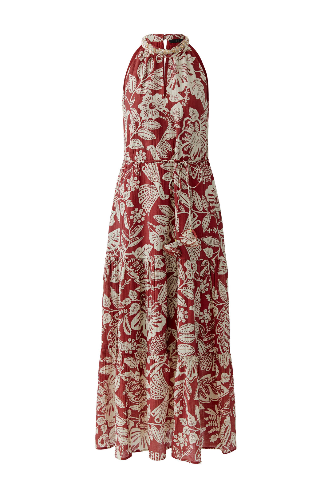 Robe longue bohème à encolure licou