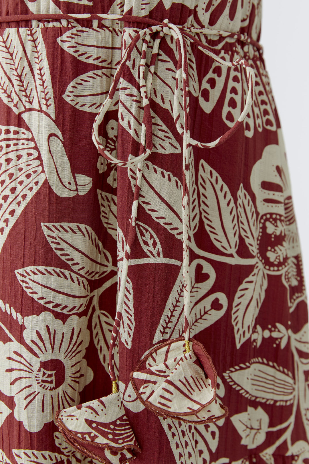 Robe longue bohème à encolure licou
