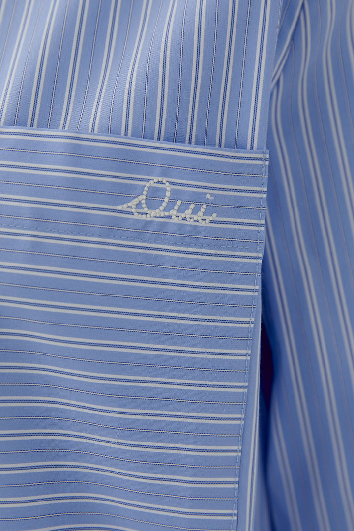 Chemise à rayures tissées