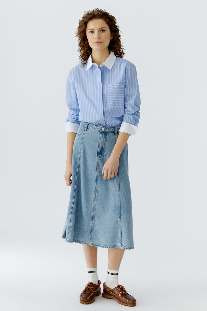 Chemise à rayures tissées