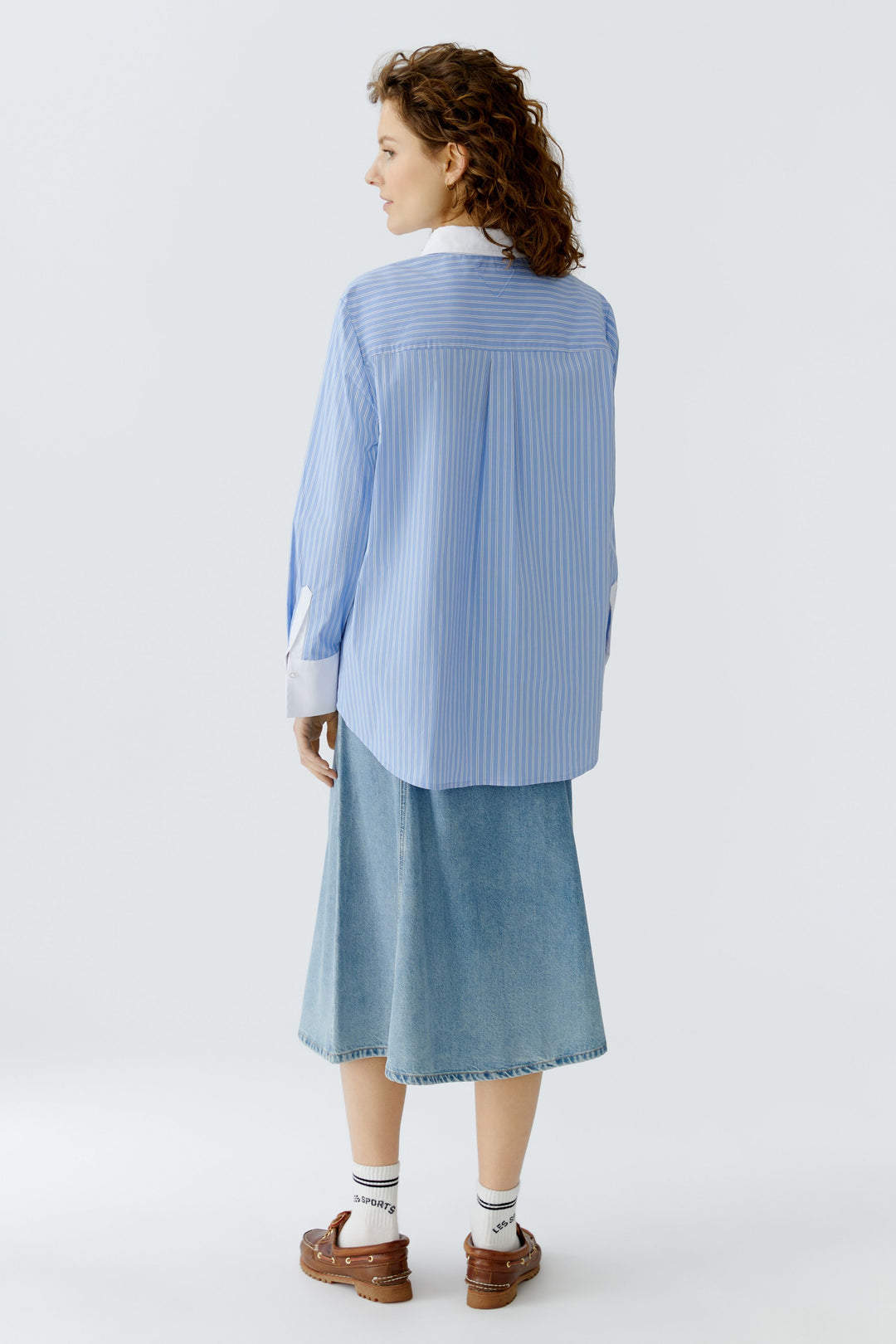 Chemise à rayures tissées