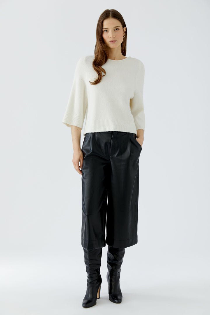 Pull ample à manches trois-quarts