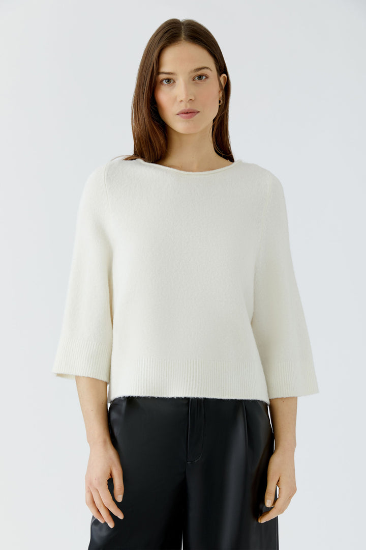 Pull ample à manches trois-quarts