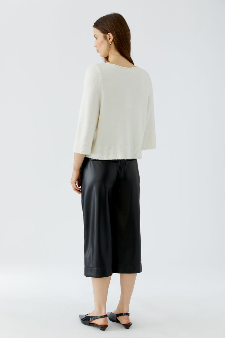 Pull ample à manches trois-quarts