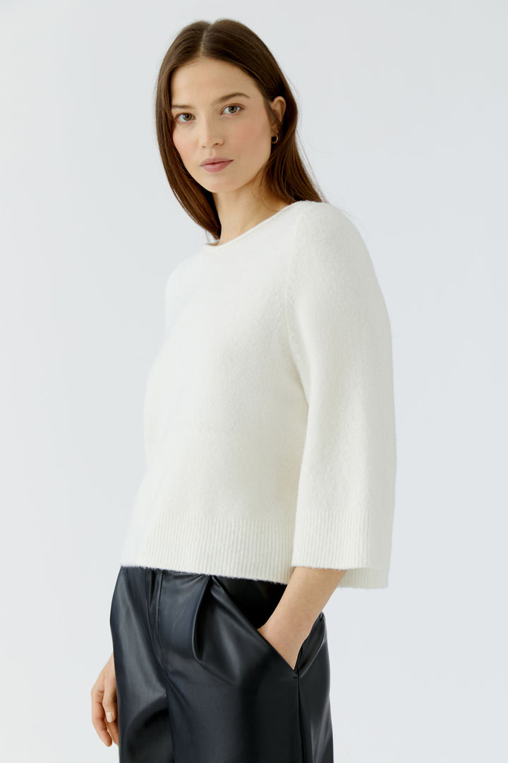 Pull ample à manches trois-quarts