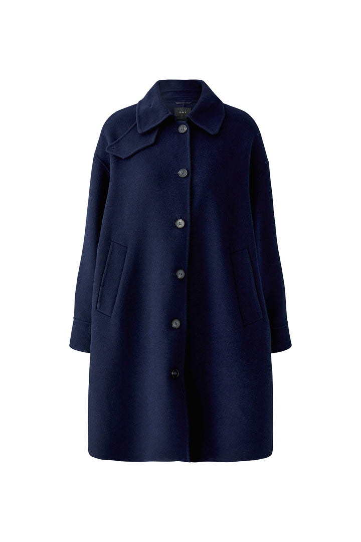 Manteau surdimensionné en drap de laine