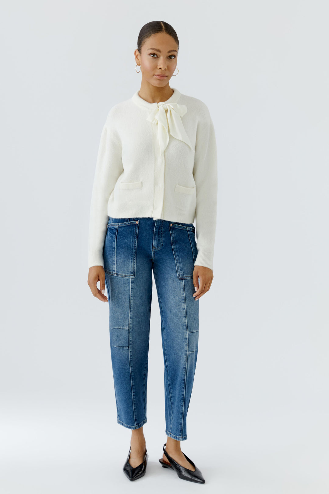 Cardigan élégant à nœud