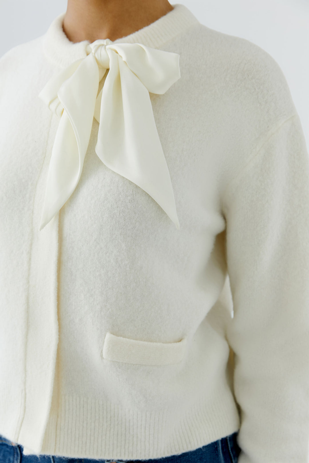 Cardigan élégant à nœud