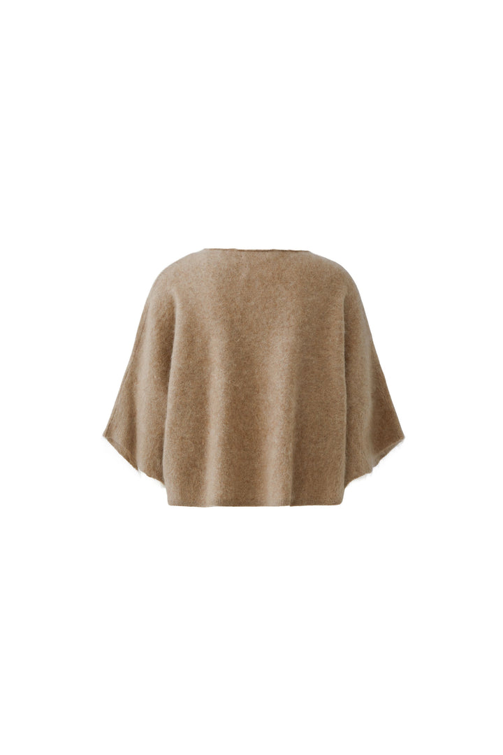 Pull court surdimensionné en cachemire brossé