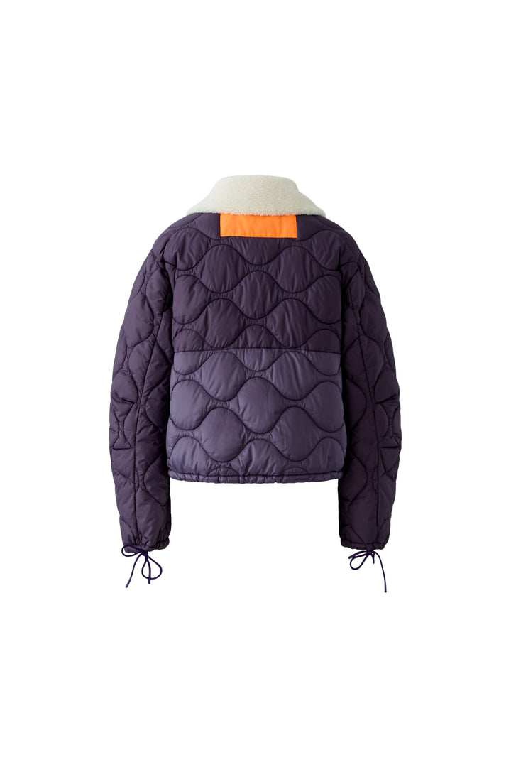 Manteau matelassé réversible à col mouton