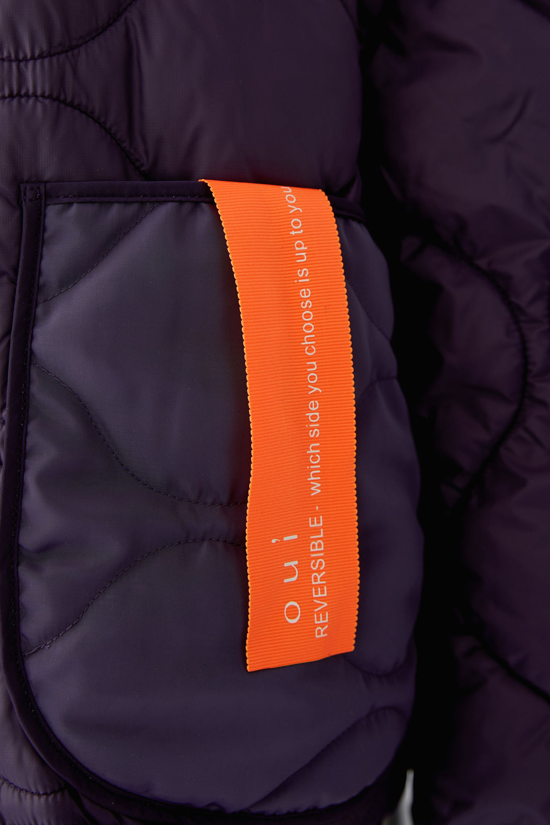 Manteau matelassé réversible à col mouton