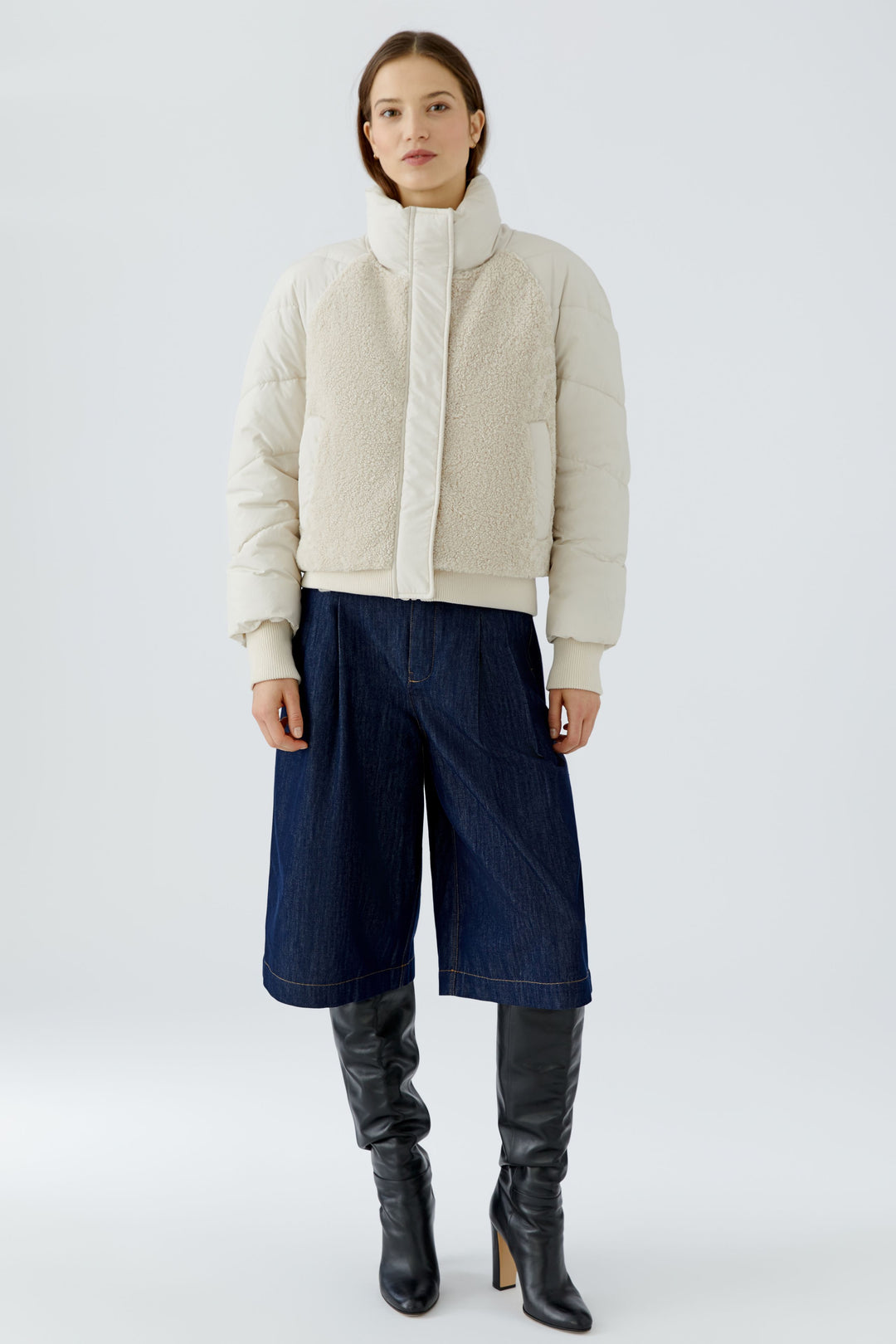 Veste matelassé à col montant