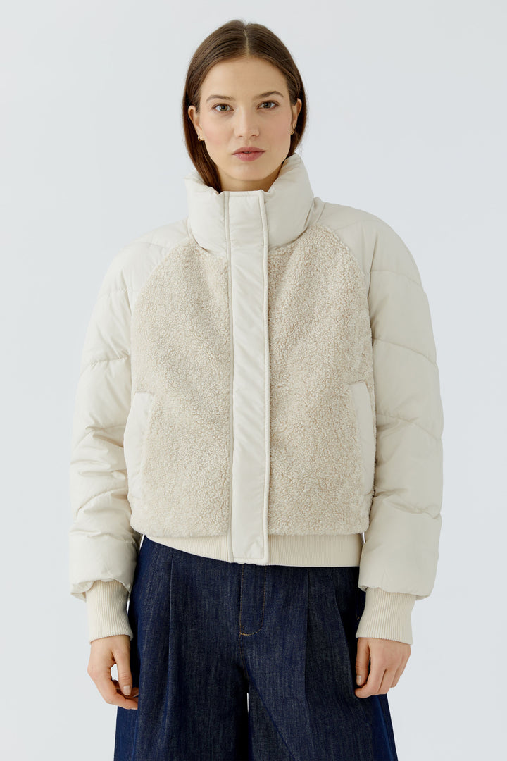 Veste matelassé à col montant