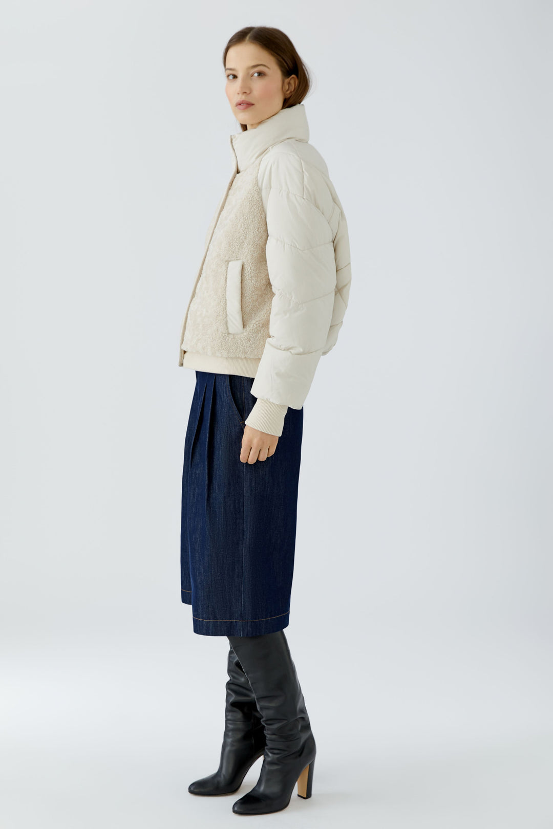 Veste matelassé à col montant