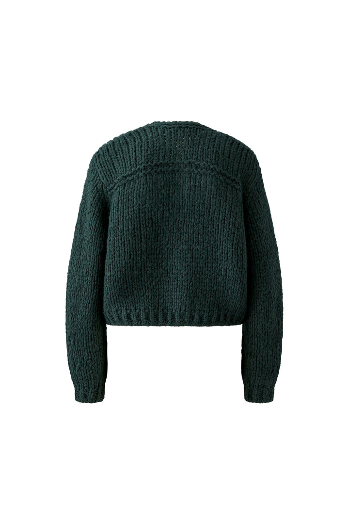 Cardigan texturé à manches volumineuses