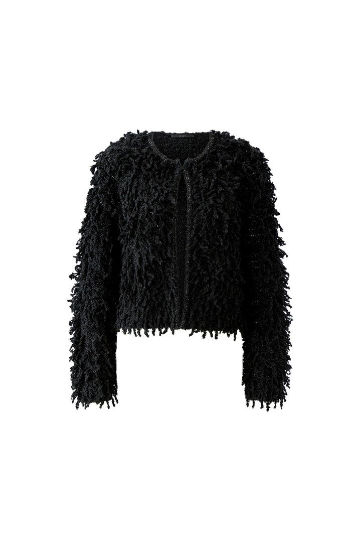 Veste courte à franges bouclées