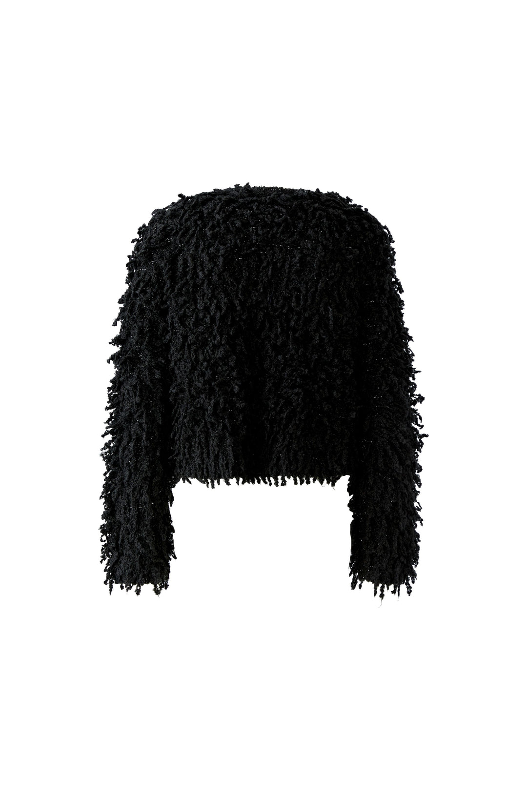 Veste courte à franges bouclées