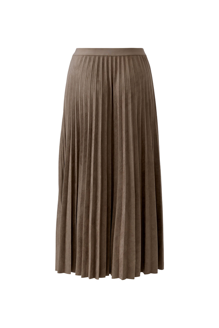 Jupe longue plissée à taille haute