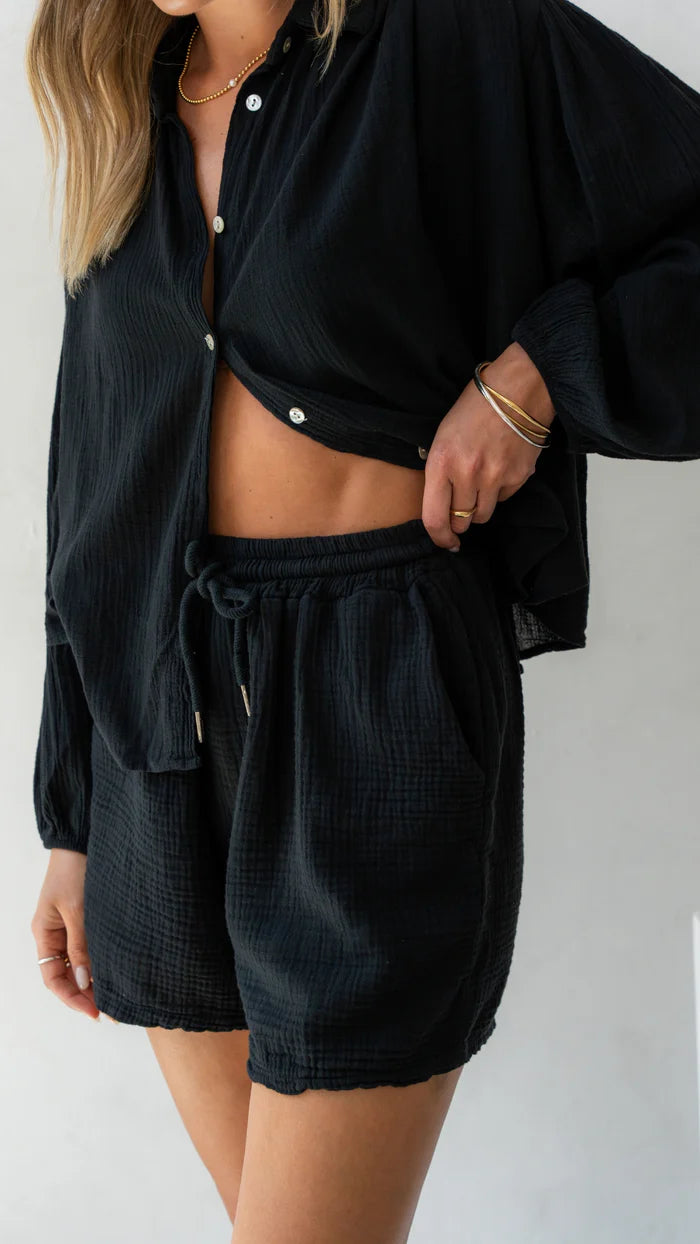 Short Anais en gaze de coton