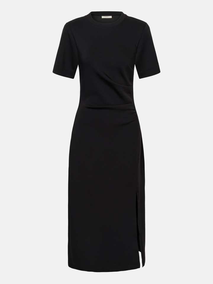 Robe Fari midi ajustée à fente discrète