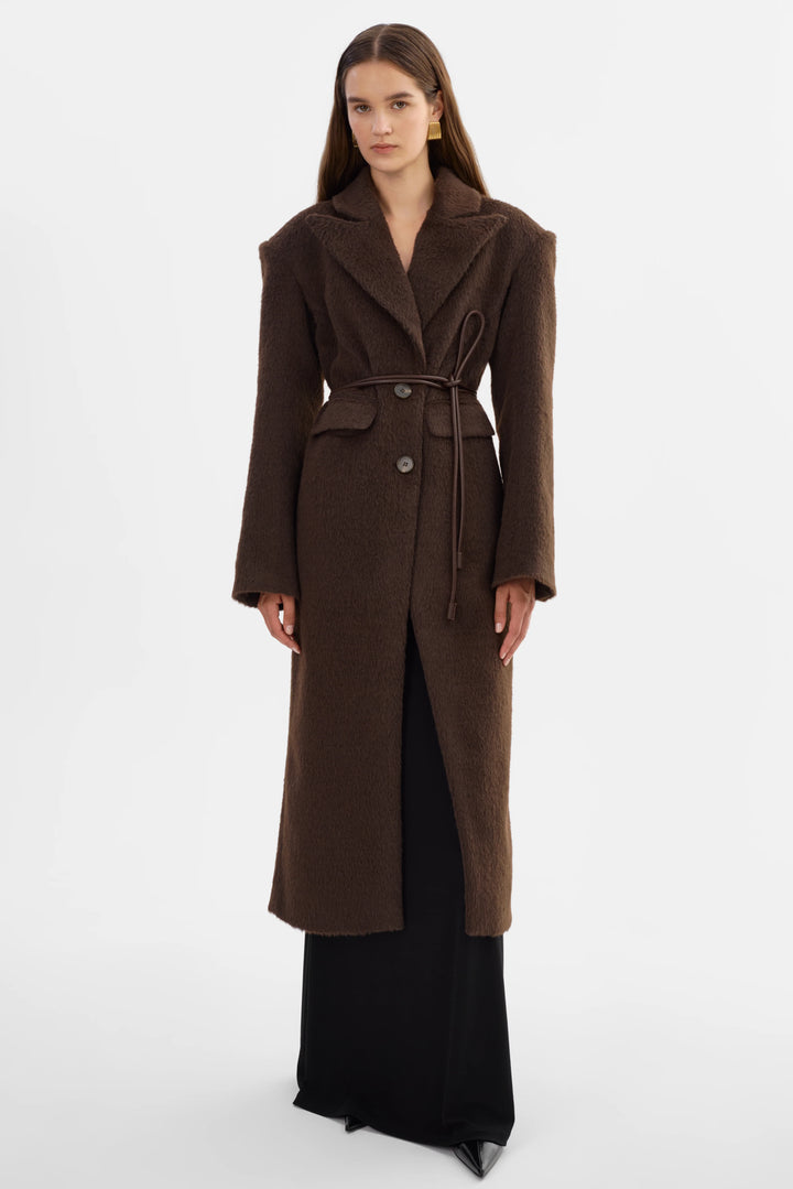 Manteau long en fausse fourrure Aaliyah