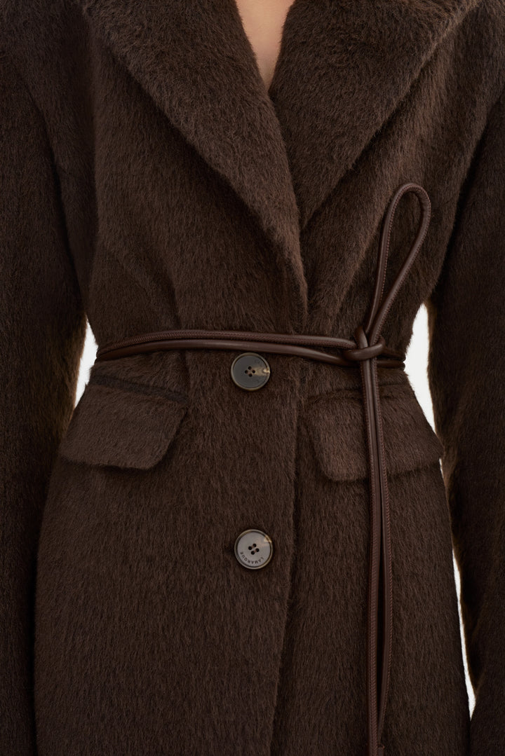 Manteau long en fausse fourrure Aaliyah