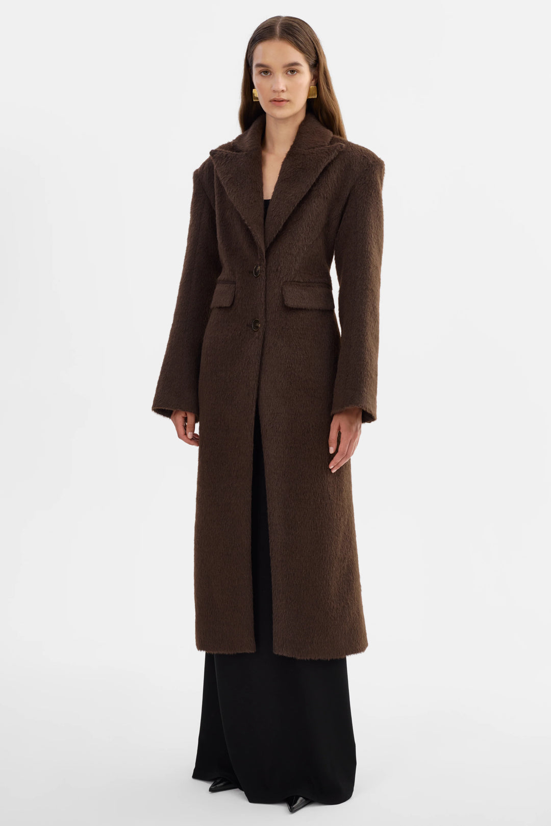 Manteau long en fausse fourrure Aaliyah