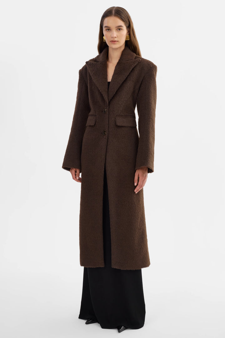 Manteau long en fausse fourrure Aaliyah