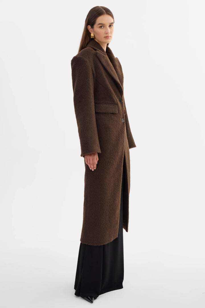 Manteau long en fausse fourrure Aaliyah