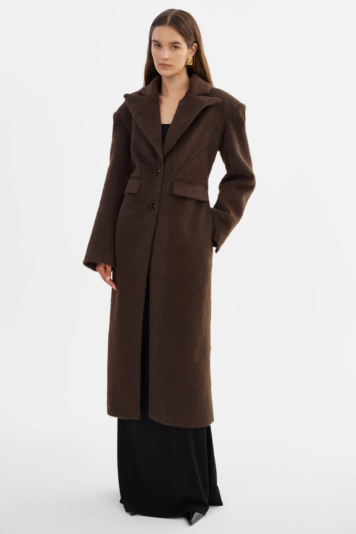 Manteau long en fausse fourrure Aaliyah