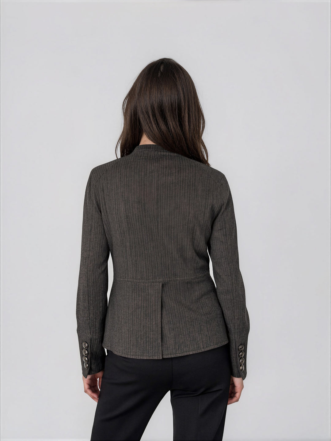 Veste cintrée à col montant Eugénie