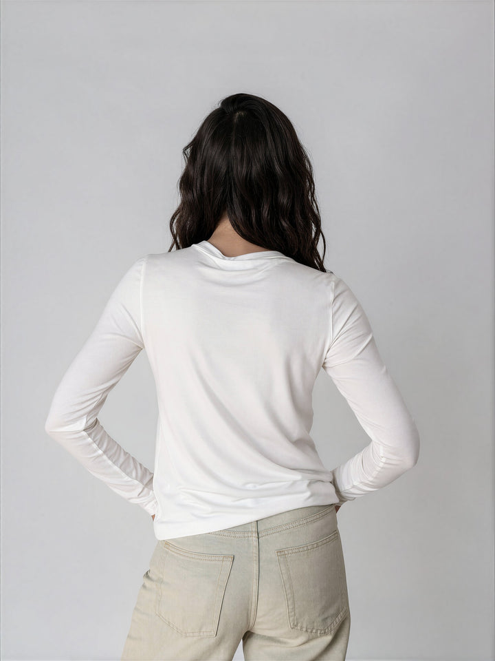 T-shirt doux confort à manches longues - Julia