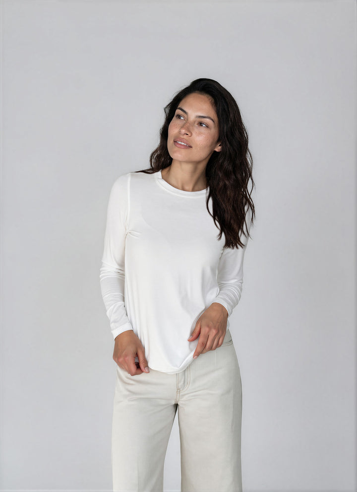 T-shirt doux confort à manches longues - Julia