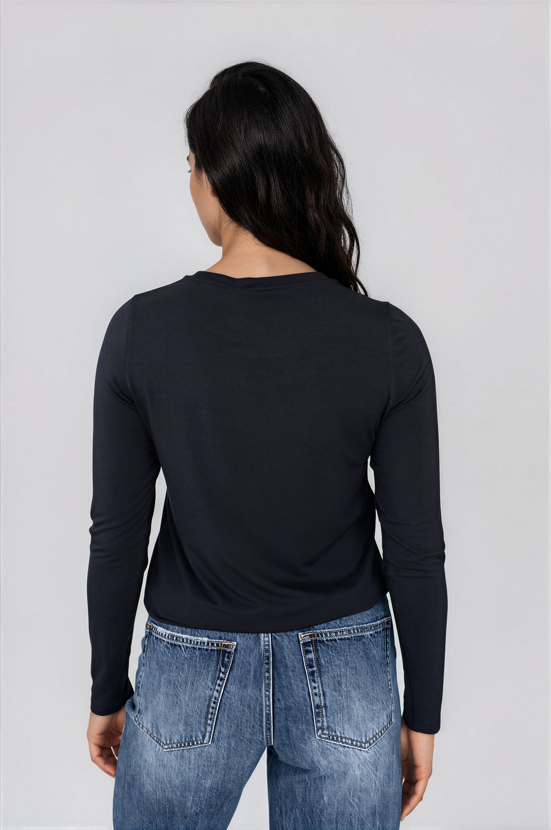 T-shirt doux confort à manches longues - Julia