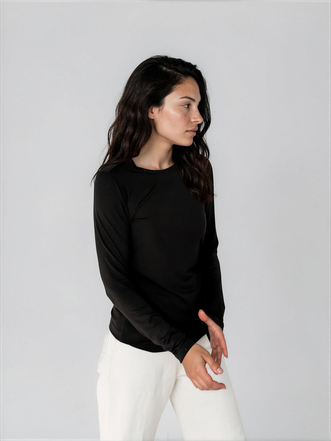 T-shirt doux confort à manches longues - Julia