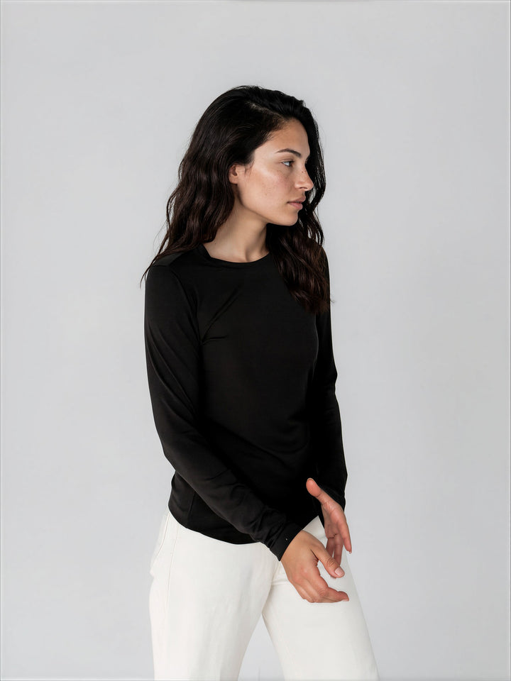 T-shirt doux confort à manches longues - Julia