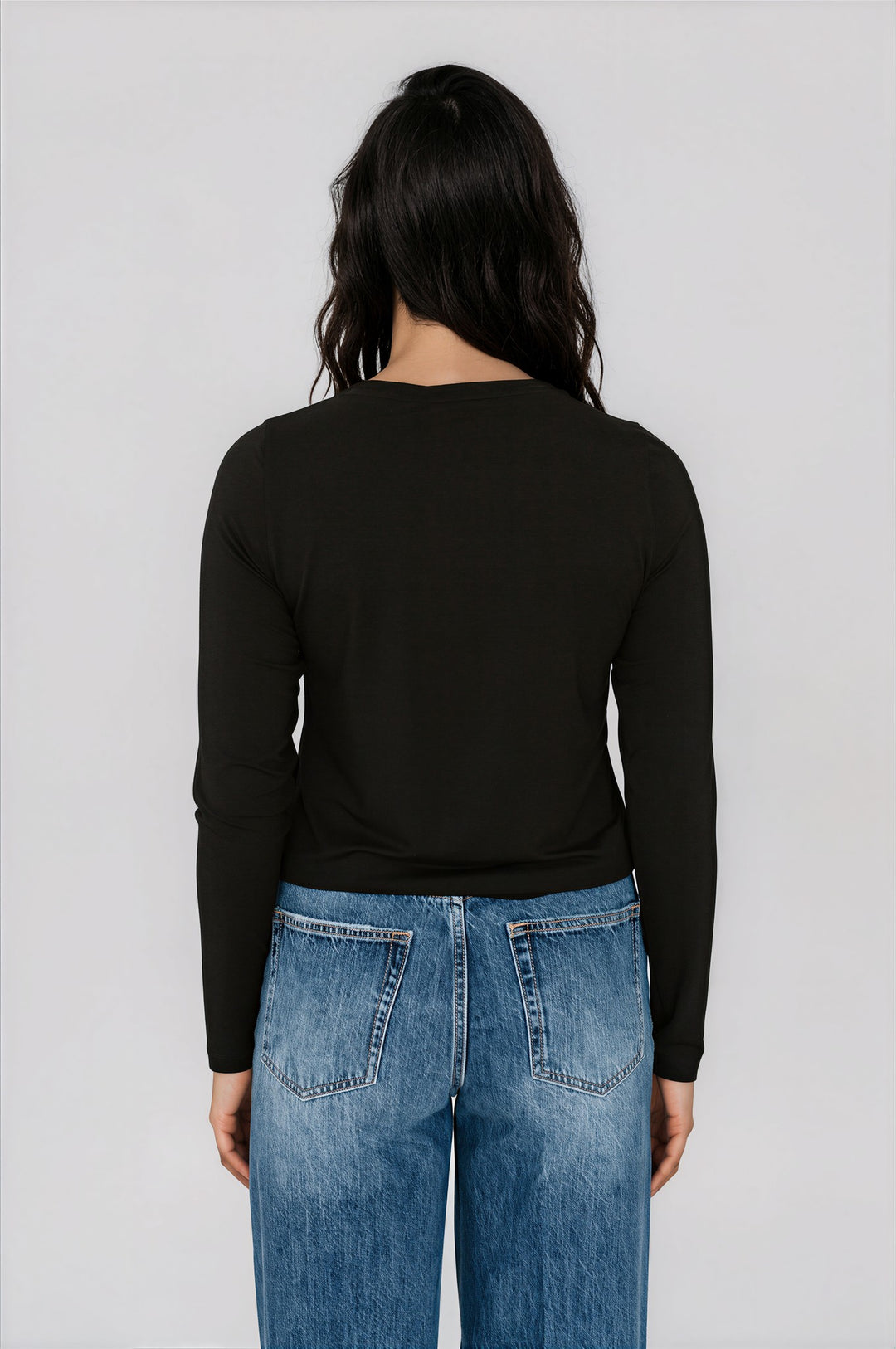 T-shirt doux confort à manches longues - Julia