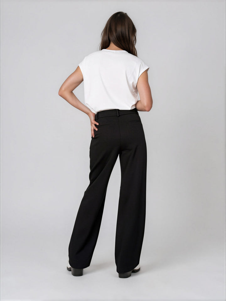 Pantalon ample à plis structurés Lucie