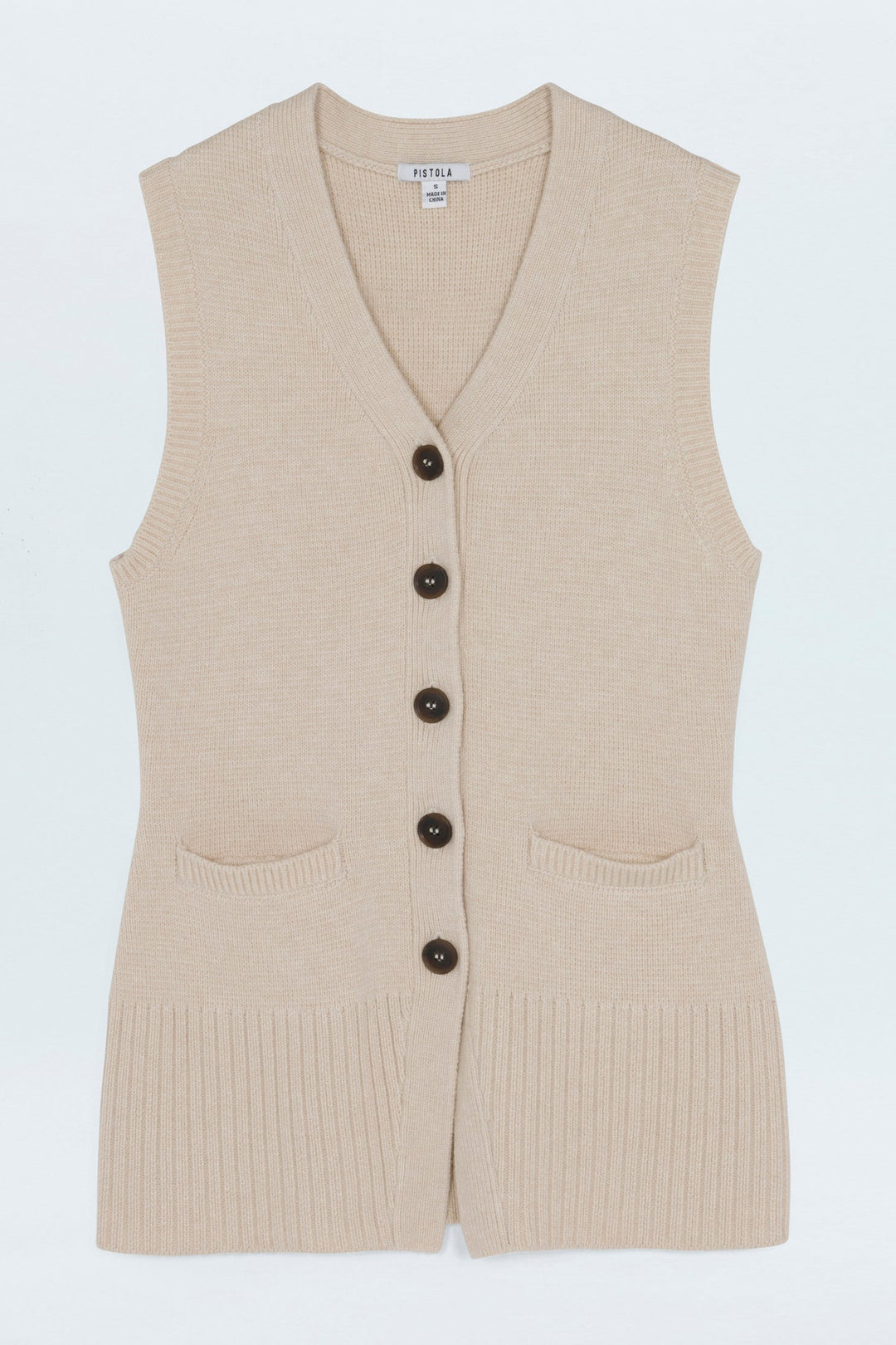 Gilet boutonné sans manches Audra