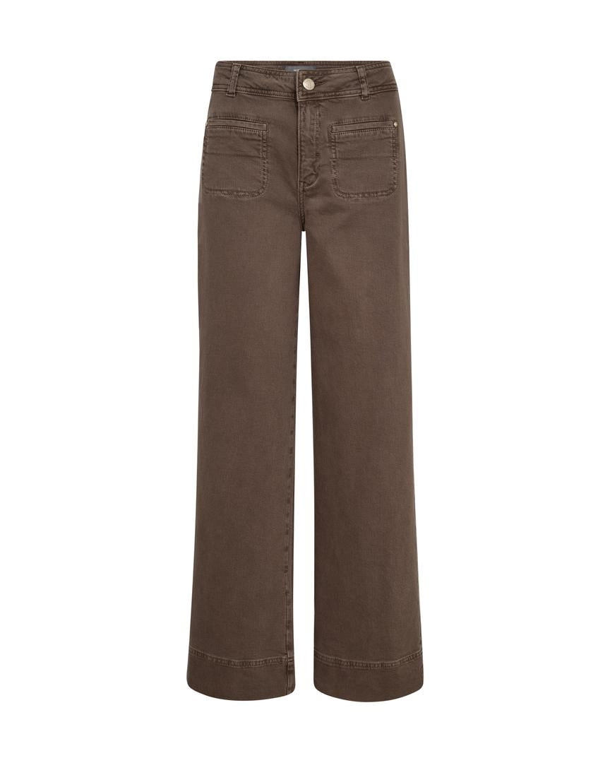Pantalon ample marron Soey