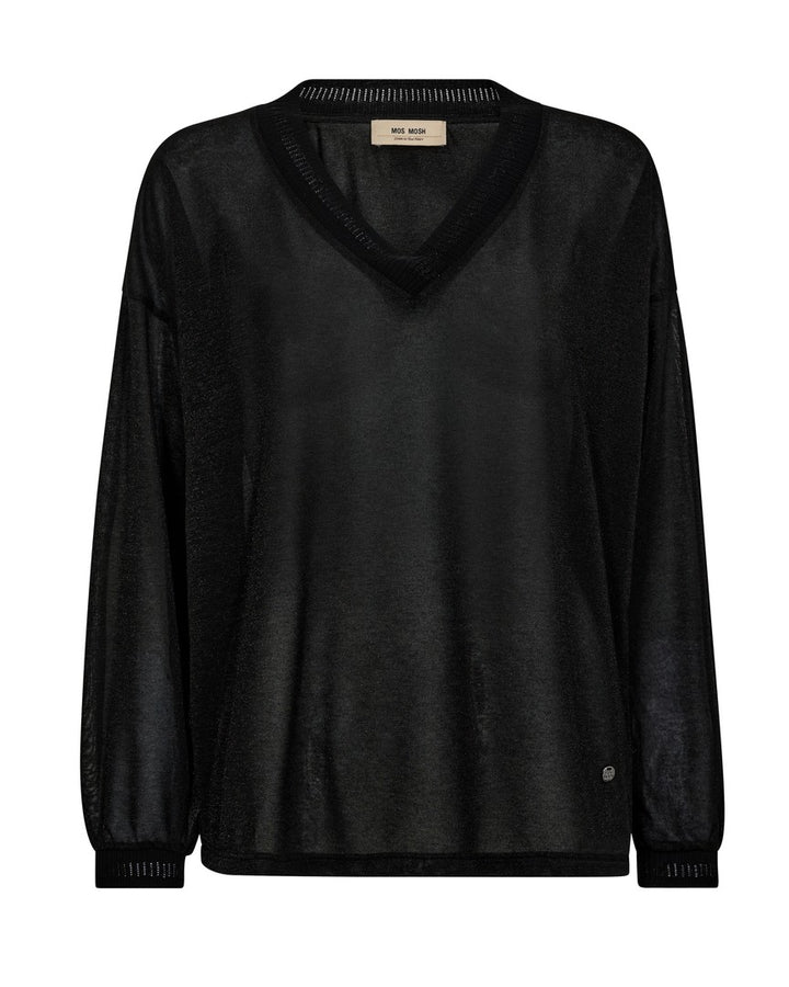 T-shirt en lurex à manches longues Kilana